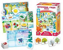 Игра настольная Лото Времена года