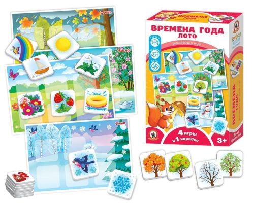 Игра настольная Лото Времена года