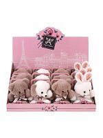 Игрушка 14см Валентинка с бантиком, в коробочке,  ассорт, дисплей