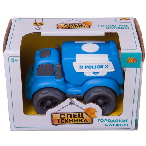 машинка abtoys спецтехника полиция, фрикционная, 10х7х8см фото 3 Машинка ABtoys Спецтехника Полиция, фрикционная, 10х7х8см фото 3