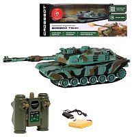 Танк Crossbot Abrams M1A2 (870629), 1:24, 35 см, зелeный