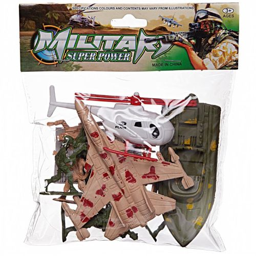 Солдатики Junfa пластмассовые, в пакете,13 предметов, 22x22x4см фото 3