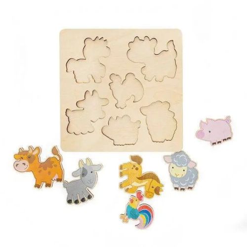 Игра развивающая деревянная Домашние животные (21х21см) фото 4