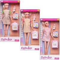 Кукла Defa Lucy с аксессуарами (ребенок, 2 баночки со средствами для купания, полотенце), 3 вида в коллекции