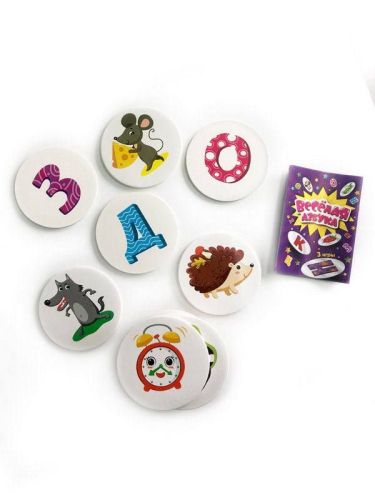 Игра развивающая. Веселая азбука. Набор фишек фото 2