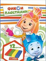 Пластилин 12 цветов ФИКСИКИ, 240 грамм, стек, карт.уп. с европодвесом