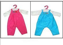 Одежда для кукол: комбинезон (красный/синий цвет), 25x1x38см