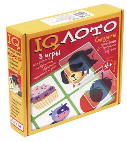 Набор настольных игр Айрис-Пресс IQ лото Силуэты