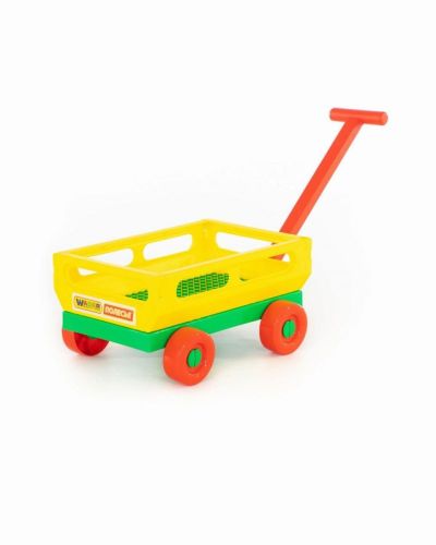 ПОЛЕСЬЕ Тележка с ручкой №2 желтая