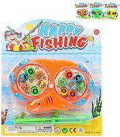 Рыбалка заводная, игровое поле + 12 фигурок + 2 удочки, в ассорт., блистер