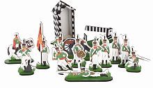 Набор солдат Кутузов, 12 героев, шлагбаум, постовая будка