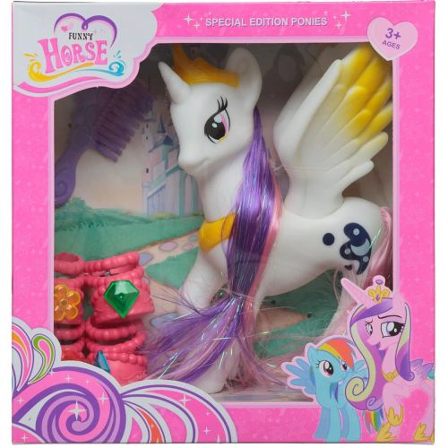 игровой набор junfa пони-единорог: большая, белая фото 7 Игровой набор Junfa Пони-единорог: большая, белая фото 7