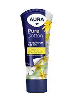 AURA Крем для рук Pure Cotton Ночной туба 75мл