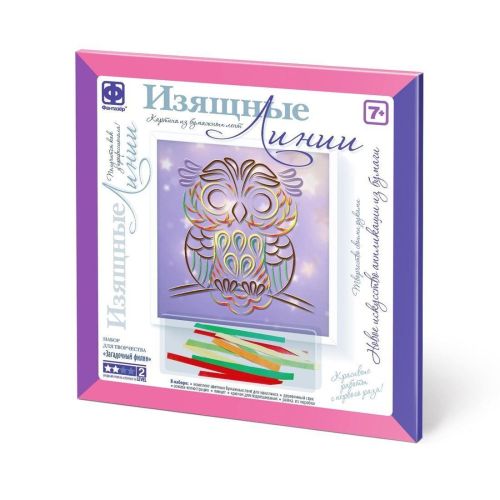 Картина из бумажных лент Загадочный филин