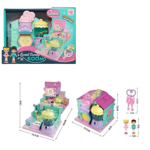 кукольный дом-трансформер junfa кондитерская на батарейках фото 2 Кукольный дом-трансформер Junfa Кондитерская на батарейках фото 2