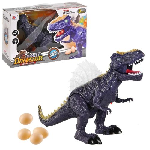 динозавр junfa темно-фиолетовый (движение, свет, звук, откладывает яйца) Динозавр Junfa темно-фиолетовый (движение, свет, звук, откладывает яйца)