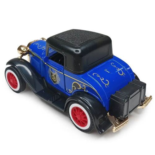 Машинка НОРДПЛАСТ Ретро-автомобиль кузов купе синий фото 3