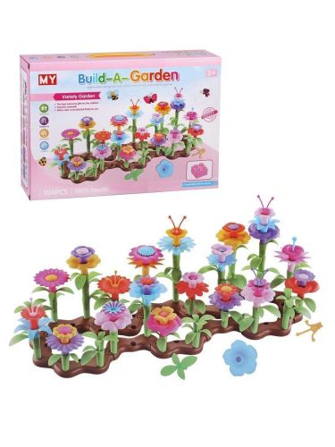 Конструктор Цветочный сад, 104 детали, кор.