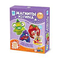 Набор для творчества Фантазёр магниты из гипса 4 в 1 Монстрики Нямнямки