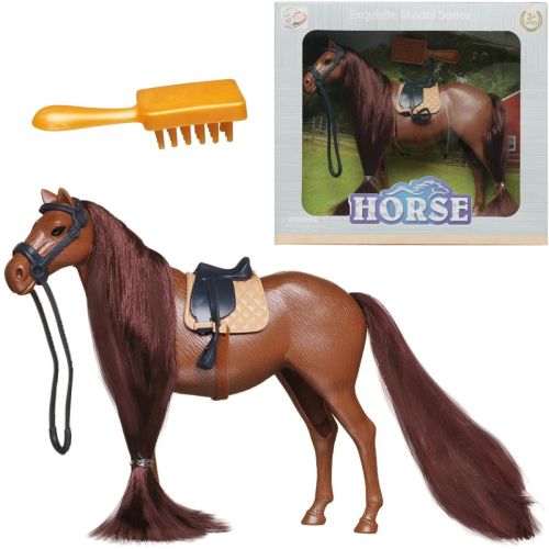 лошадка junfa в упряжи 2 вида 16,5 см фото 9 Лошадка Junfa в упряжи 2 вида 16,5 см фото 9