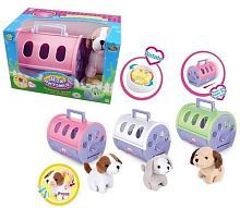 Мой питомец. Cобачка в переноске с аксессуарами, звуковые и световые эффекты, в ассортименте , плюш