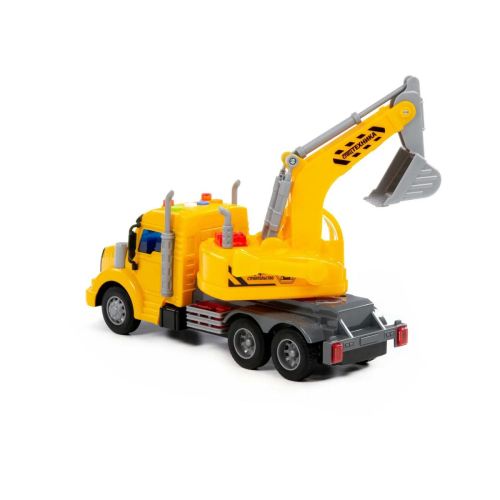 ПОЛЕСЬЕ Автомобиль экскаватор Профи жёлтый фото 5