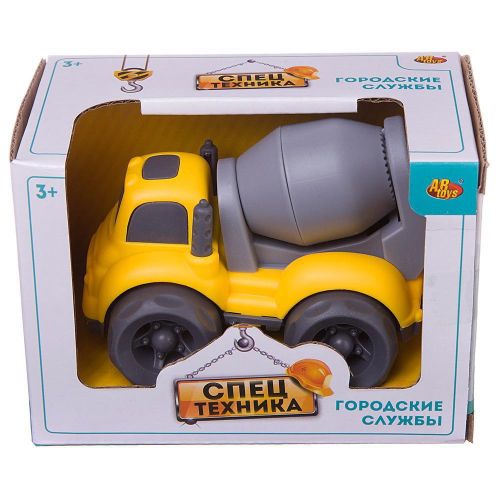 Машинка ABtoys Спецтехника Бетономешалка, фрикционная, 10х7х8см фото 3