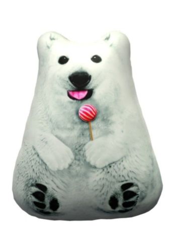 Игрушка-антистресс Белый медведь с леденцом 20 см