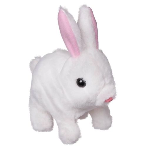Кролик Abtoys Счастливые друзья белый, движение, звук фото 3