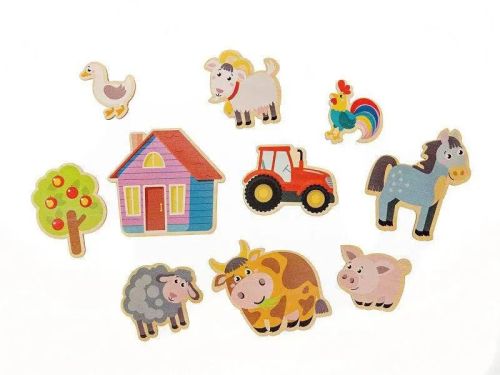 Игра развивающая деревянная Ферма (30х21см) фото 3