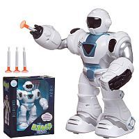 Робот Junfa Бласт Стрелок электромеханический со световыми и звуковыми эффектами бело-голубой