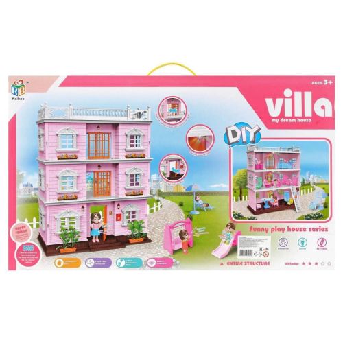 кукольный домик с фигурками и мебелью junfa 3-этажный wk-c8890 фото 7 Кукольный домик с фигурками и мебелью Junfa 3-этажный WK-C8890 фото 7