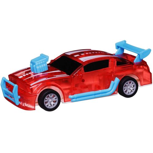 Машинка Abtoys разбивающаяся инерционная красная 1:32 фото 4