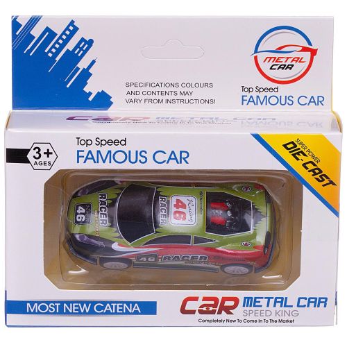 Машинка Junfa Гоночная инерционная металлическая номер 46 фото 4