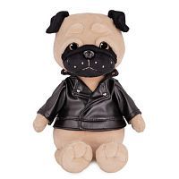 Мягкая игрушка Мопс Мопси в Кожаной Куртке 20 см