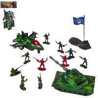 Игровой набор Abtoys Боевая сила Танк и истребитель с акссесуарами, в пакете
