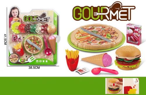 Набор продуктов Junfa Фаст Фуд серия Гурман: Обед с пиццей фото 2
