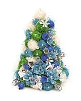 Набор для творчества Елочка из сизаля "Мерцание" (голубо-серебрянная)