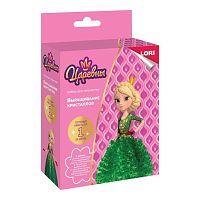 Набор для творчества LORI Выращивание кристаллов. Царевна Василиса зеленый кристалл