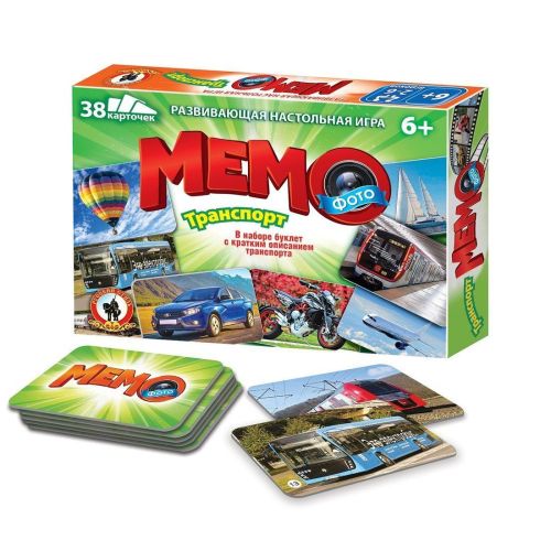 Фото-мемо Транспорт 38 карточек