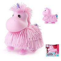 Интерактивная игрушка Макаронка Единорожка розовая, музыкальная ходит