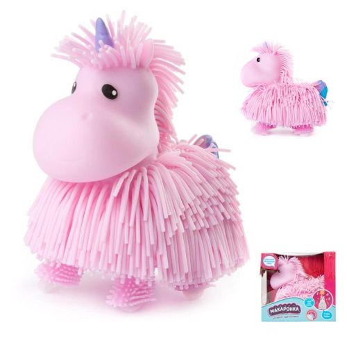 интерактивная игрушка макаронка единорожка розовая, музыкальная ходит Интерактивная игрушка Макаронка Единорожка розовая, музыкальная ходит