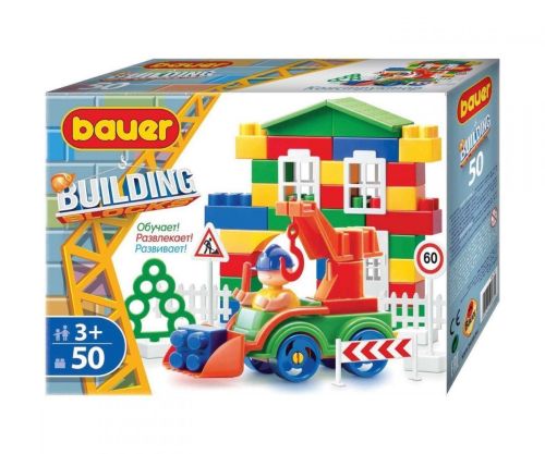 Конструктор BAUER Стройка 50 элементов