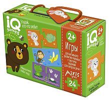 НИ IQ игры для самых маленьких. Парочки. Угадай, кто что любит 2+