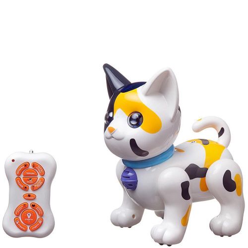 Интерактивная игрушка Junfa Котенок пятнистый на радиоуправлении фото 3