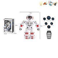 Робот, ИК управление, в комплекте: встроенный аккумулятор, USB шнур, тестовые элементы питания LR1130*2шт., коробка, в ассортименте