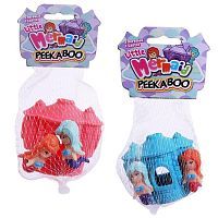 Игрушка-антистресс ABtoys Тянучка "Русалочки в домике", 2 цвета в аасорт (голубой/розовый), в сетке