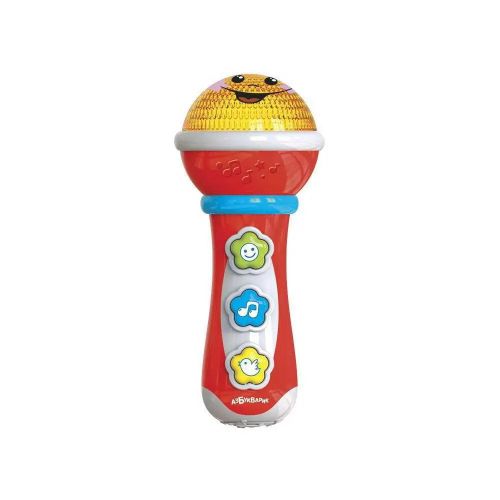 Музыкальная игрушка Азбукварик Маленький музыкант Микрофончик, красный фото 2