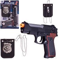 Игровой набор Junfa Полиция (пистолет, жетон на цепочке)