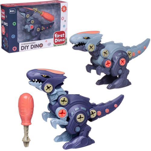 Конструктор Junfa Мой первый динозавр Аллозавр с отверткой фото 7